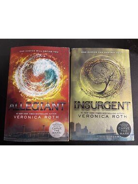 Allegiant & Insurgent By Veronica Roth Paperback Set Young Adult Dystopian Scien